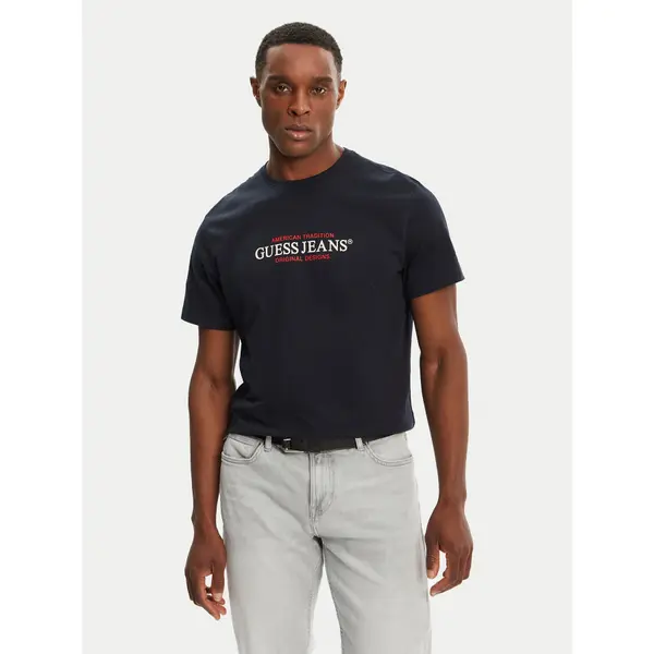 Guess Jeans Guess Jeans T-shirt M4YI42 K8FQ4 Tamnoplava Regular Fit