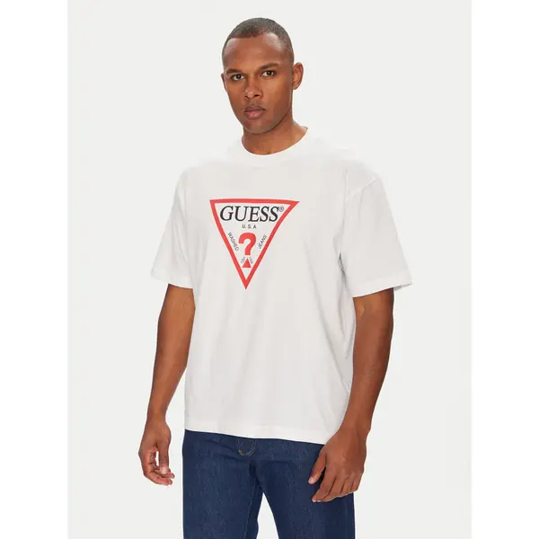 Guess Jeans Guess Jeans T-shirt M4YI45 K8FQ4 Bijela Oversize