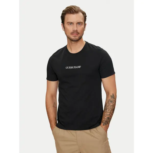 Guess Jeans Guess Jeans T-shirt M4YI52 K8HM0 Crna Regular Fit