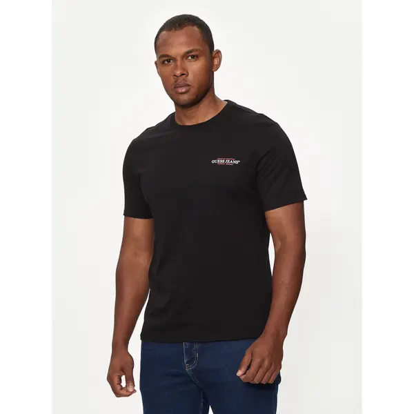 Guess Jeans Guess Jeans T-shirt M4YI55 K8HM0 Crna Slim Fit