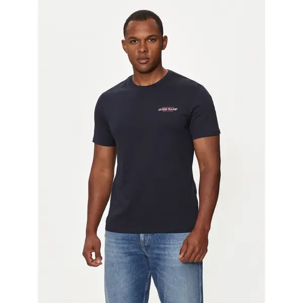 Guess Jeans Guess Jeans T-shirt M4YI55 K8HM0 Tamnoplava Slim Fit