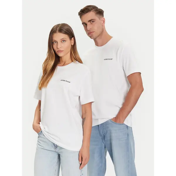Guess Jeans Guess Jeans T-shirt M5BI78 K8FQ4 Bijela Regular Fit