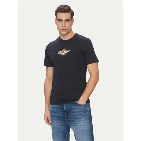 Guess Jeans Guess Jeans T-shirt M5GI23 K8HM0 Tamnoplava Slim Fit