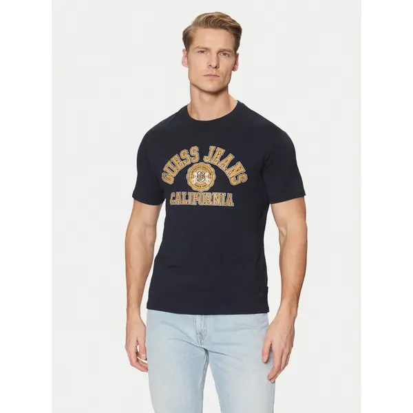 Guess Jeans Guess Jeans T-shirt M5RI80 K8HM0 Tamnoplava Slim Fit