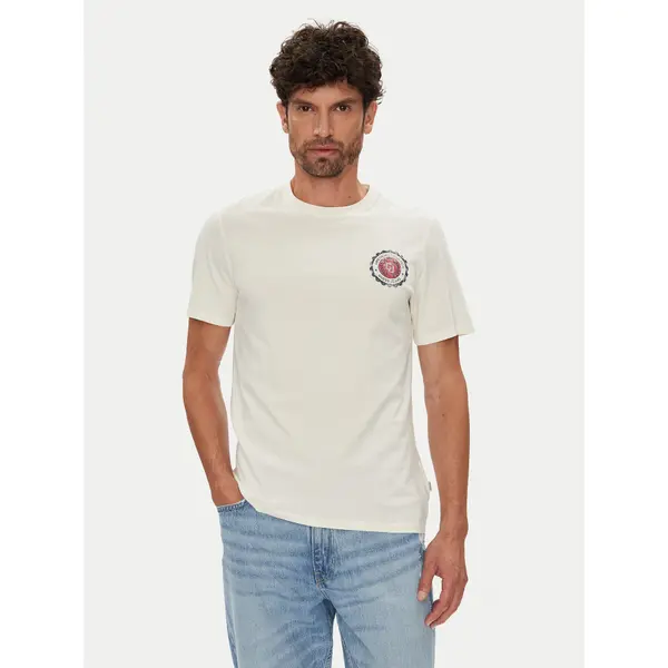 Guess Jeans Guess Jeans T-shirt M5YI04 K8HM0 Écru Regular Fit