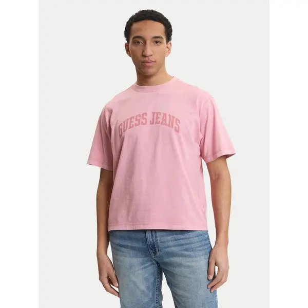 Guess Jeans Guess Jeans T-shirt M6GIB6 K8FQ4 Ružičasta Regular Fit