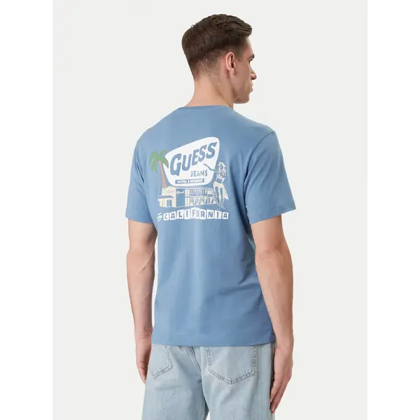 Guess Jeans Guess Jeans T-shirt M6GIC0 K8HM0 Plava Regular Fit