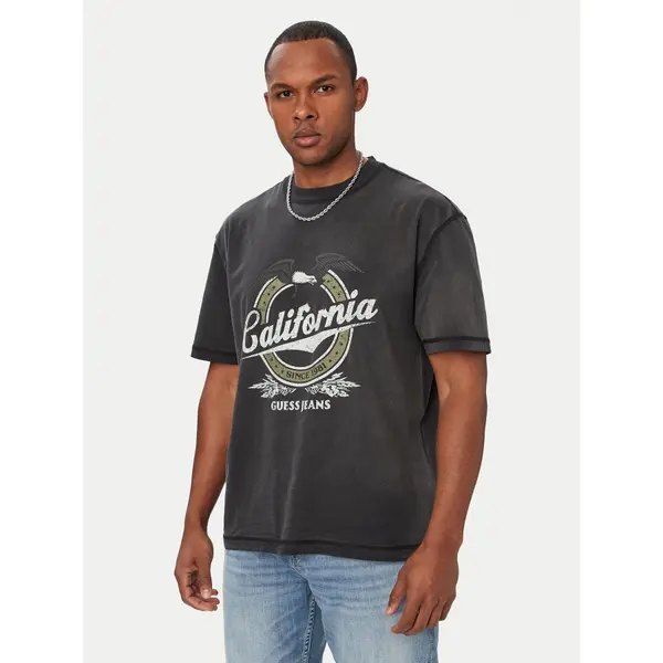 Guess Jeans Guess Jeans T-shirt M6YI14 K3945 Crna Regular Fit