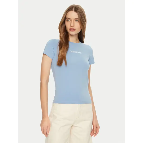 Guess Jeans Guess Jeans T-shirt W4YI01 J1314 Svijetloplava Regular Fit
