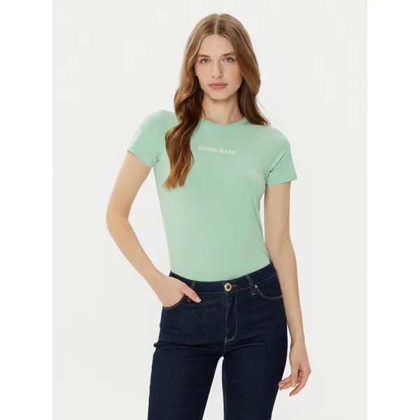 Guess Jeans Guess Jeans T-shirt W4YI01 J1314 Zelena Regular Fit