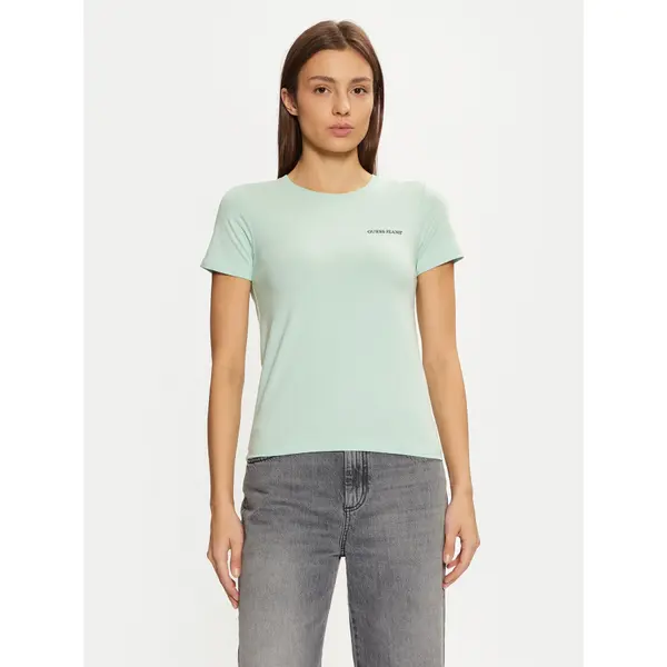Guess Jeans Guess Jeans T-shirt W4YI02 J1314 Zelena Regular Fit