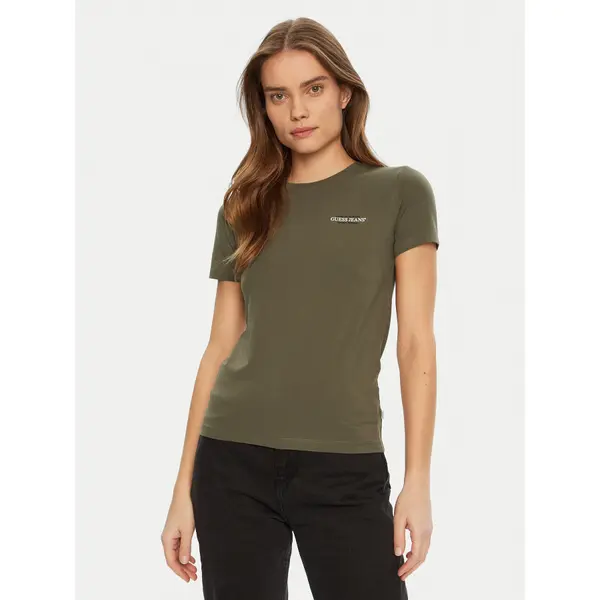 Guess Jeans Guess Jeans T-shirt W4YI02 J1314 Zelena Regular Fit