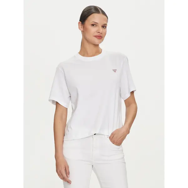 Guess Jeans Guess Jeans T-shirt W4YI05 K8HM0 Bijela Regular Fit