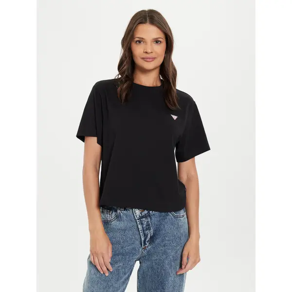 Guess Jeans Guess Jeans T-shirt W4YI05 K8HM0 Crna Boxy Fit