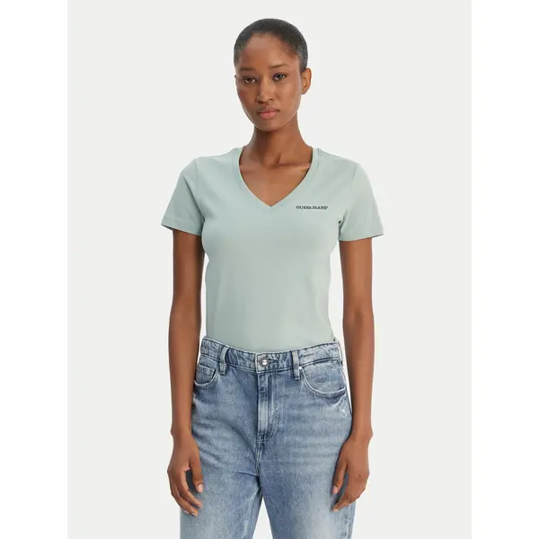 Guess Jeans Guess Jeans T-shirt W4YI23 J1314 Zelena Regular Fit