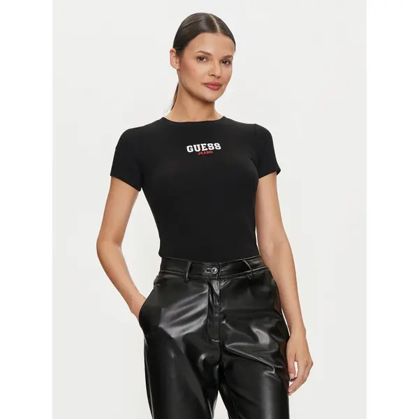Guess Jeans Guess Jeans T-shirt W4YI64 KA0H1 Crna Slim Fit