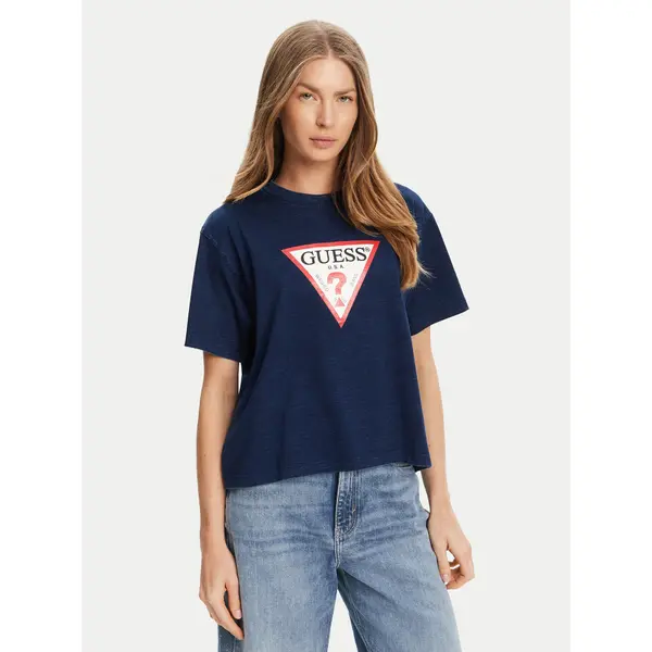 Guess Jeans Guess Jeans T-shirt W5GI20 KCTG1 Tamnoplava Regular Fit