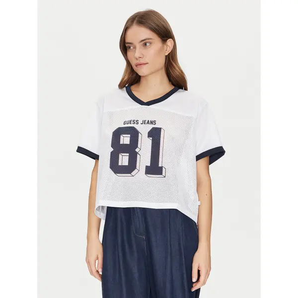 Guess Jeans Guess Jeans T-shirt W5GI59 KCTE2 Bijela Regular Fit