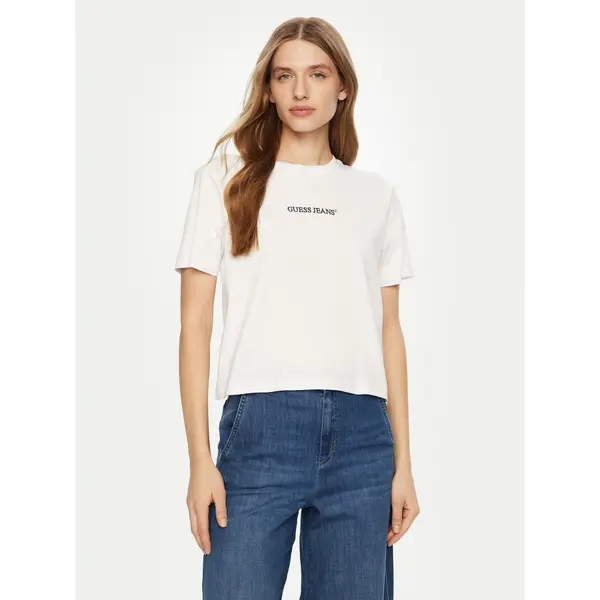 Guess Jeans Guess Jeans T-shirt W5RI42 K8HM0 Bijela Regular Fit