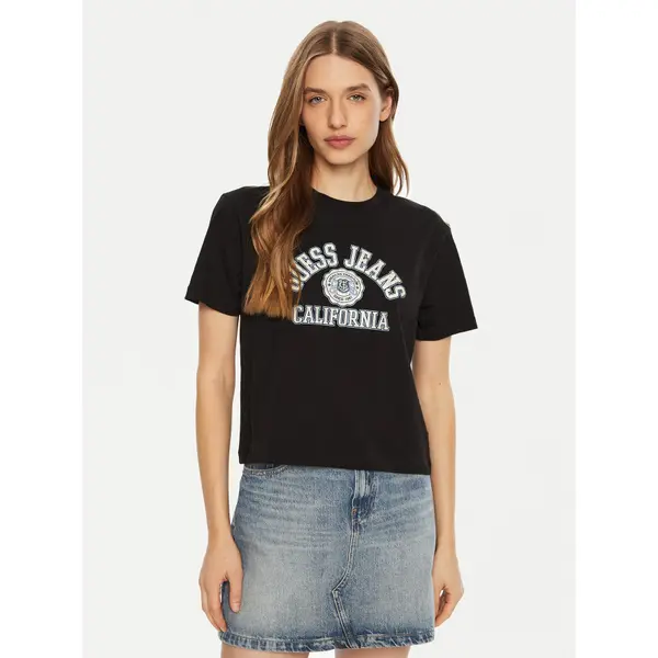 Guess Jeans Guess Jeans T-shirt W5RI43 K8HM0 Crna Regular Fit