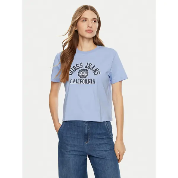 Guess Jeans Guess Jeans T-shirt W5RI43 K8HM0 Plava Regular Fit