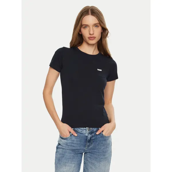 Guess Jeans Guess Jeans T-shirt W5RI52 J1314 Tamnoplava Slim Fit