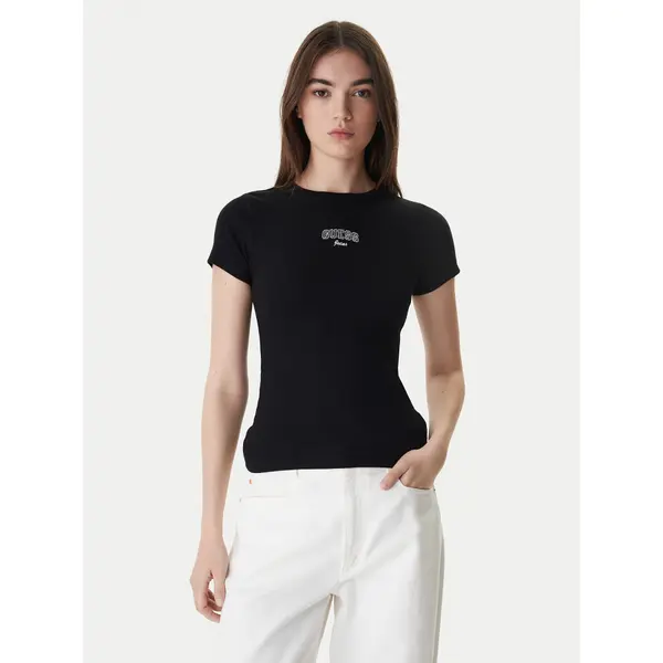 Guess Jeans Guess Jeans T-shirt W6RP21 KA0H1 Crna Slim Fit