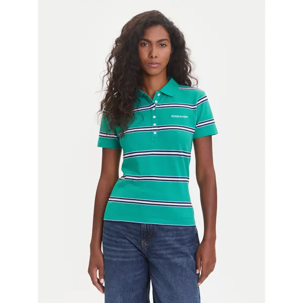 Guess Jeans Guess Jeans Top 176097 Zelena Classic Fit