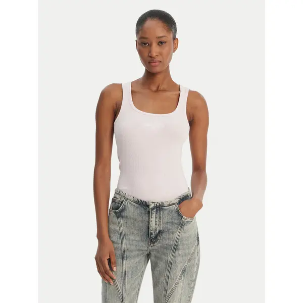 Guess Jeans Guess Jeans Top W6GPZ2 KA0H1 Ružičasta Slim Fit