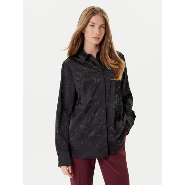 Guess Guess Košulja W5YH40 WFQC2 Crna Regular Fit