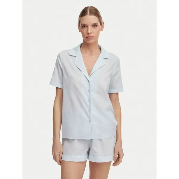 Guess Guess Pidžama O6GX00 WN011 Svijetlo plava Regular Fit