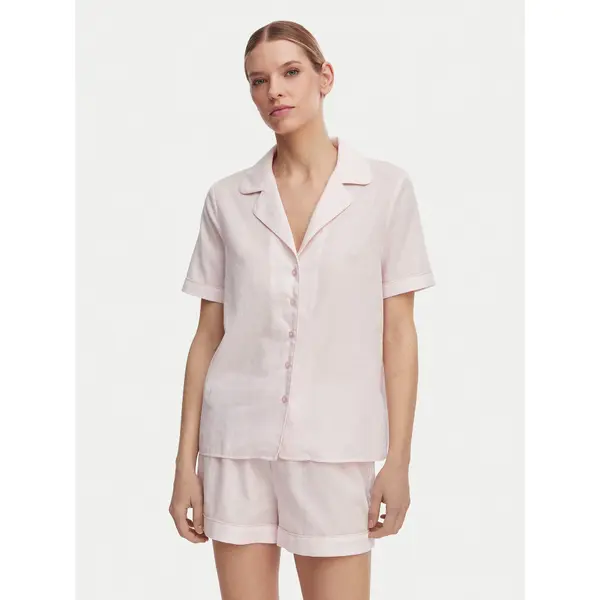 Guess Guess Pidžama O6GX00 WN011 Svijetlo roza Regular Fit