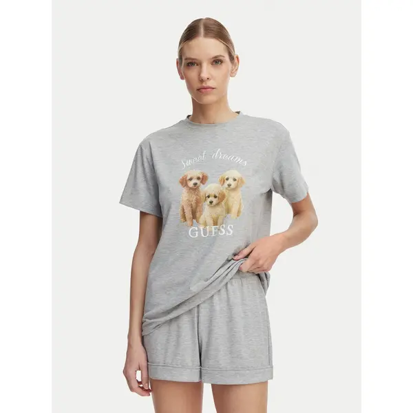 Guess Guess Pidžama O6GX05 KH110 Siva Relaxed Fit