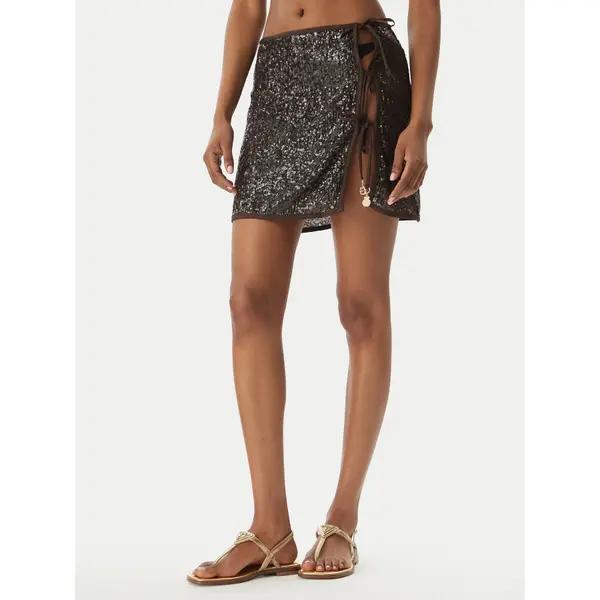 Guess Guess Plažna suknja E6GD05 KBMV0 Smeđa Regular Fit