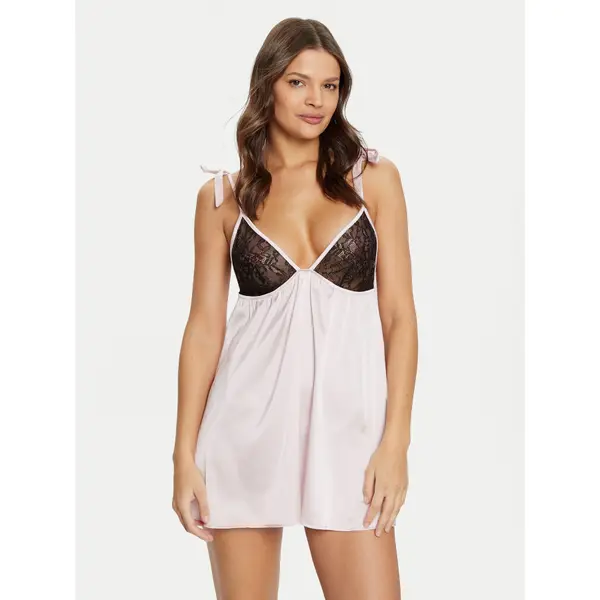 Guess Guess Podsuknja O5RG23 WGXR0 Ružičasta Regular Fit
