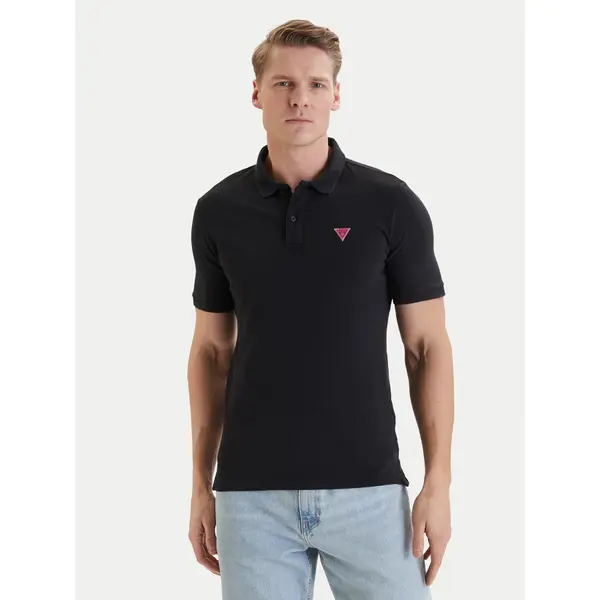 Guess Guess Polo F6GP03 K9WF1 Crna Slim Fit
