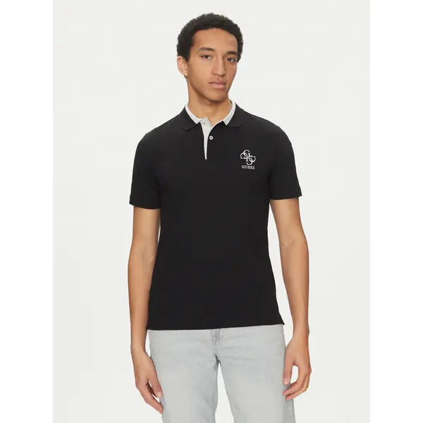 Guess Guess Polo M5GP60 K7O64 Crna Slim Fit