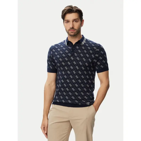 Guess Guess Polo M6YR10 Z0915 Tamnoplava Regular Fit