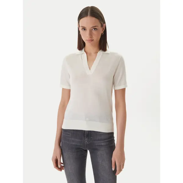 Guess Guess Polo W6GR03 Z0583 Krem Regular Fit