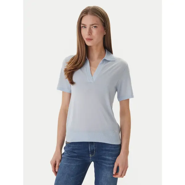 Guess Guess Polo W6GR03 Z0583 Svijetlo plava Regular Fit