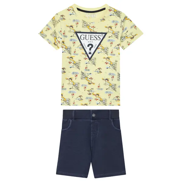Guess Guess Set majica i hlače N6GG01 K8HM4 Šarena Regular Fit