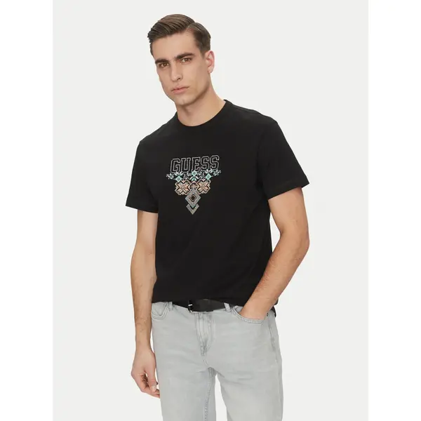 Guess Guess T-shirt 173007 Crna Classic Fit