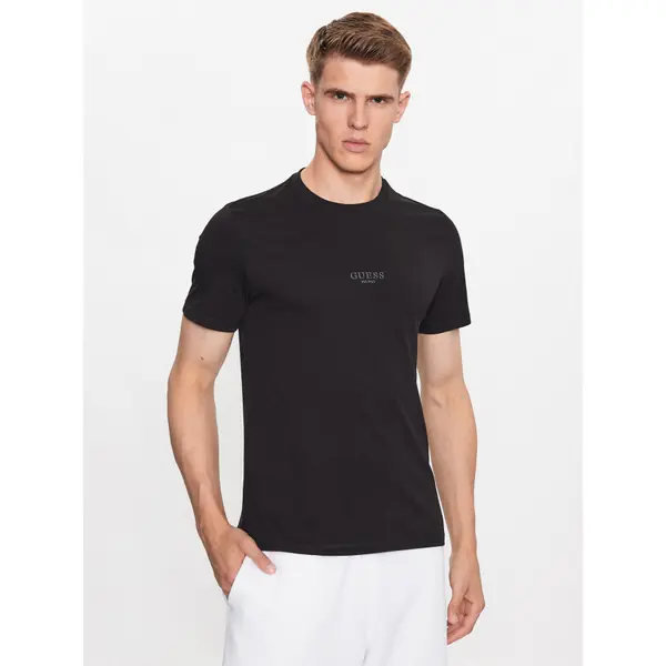 Guess Guess T-shirt Aidy M2YI72 I3Z14 Crna Slim Fit