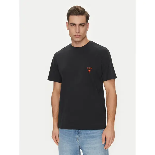 Guess Guess T-shirt F5GI09 KA260 Crna Regular Fit