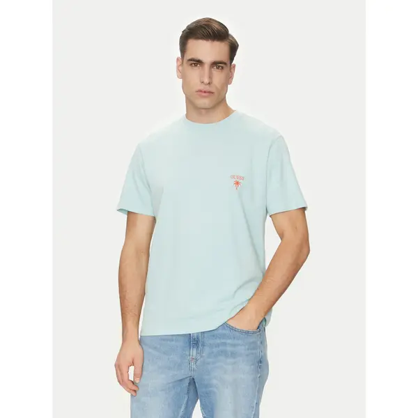 Guess Guess T-shirt F5GI09 KA260 Plava Regular Fit