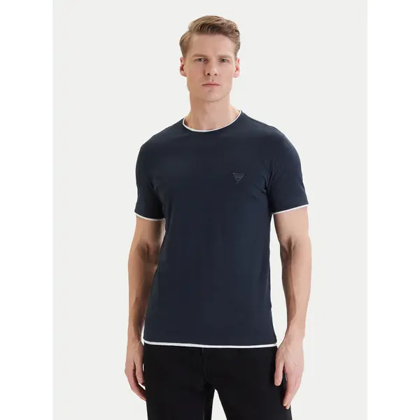 Guess Guess T-shirt F6GI06 K6XN4 Plava Slim Fit