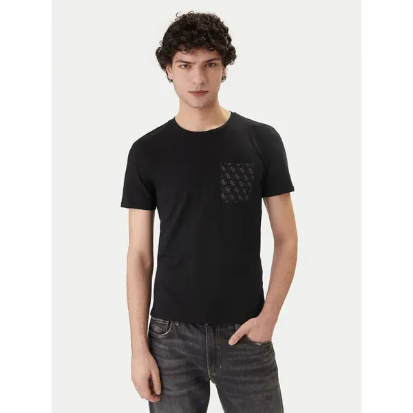 Guess Guess T-shirt F6GI12 K6XN4 Crna Regular Fit