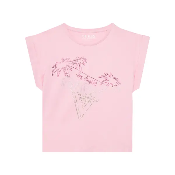 Guess Guess T-shirt J5GI32 K8HM4 Ružičasta Regular Fit