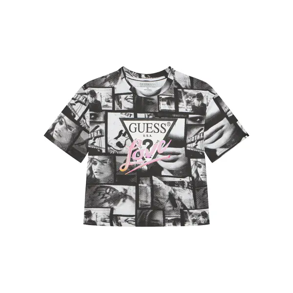 Guess Guess T-shirt J5YI07 K6YW4 Crna Regular Fit