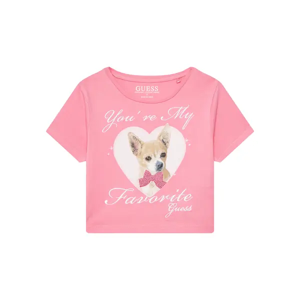 Guess Guess T-shirt J5YI08 K6YW4 Ružičasta Regular Fit